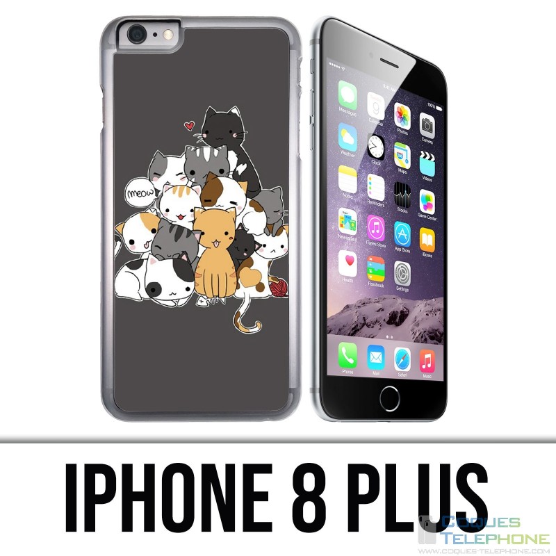 Coque iPhone 8 PLUS - Chat Meow