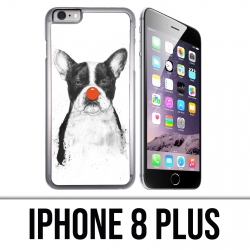 Custodia per iPhone 8 Plus - Cane Bulldog Clown