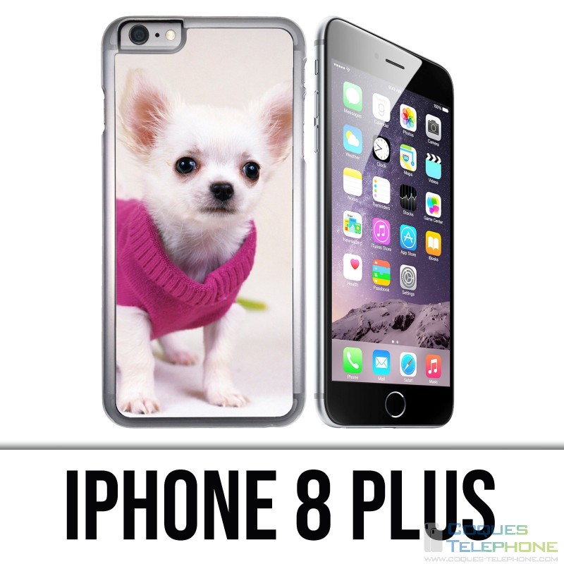 Coque iPhone 8 PLUS - Chien Chihuahua