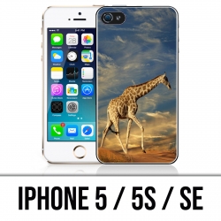 Coque iPhone 5 / 5S / SE - Girafe Fourrure
