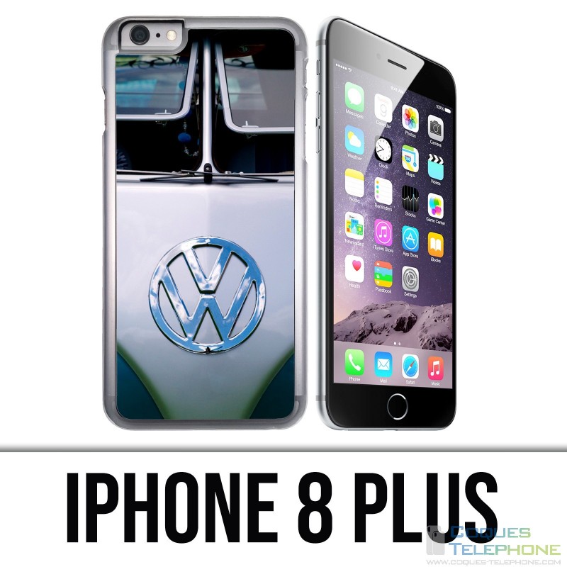 Coque iPhone 8 PLUS - Combi Gris Vw Volkswagen