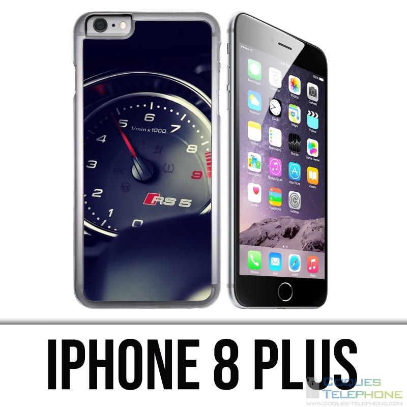 Coque iPhone 8 PLUS - Compteur Audi Rs5
