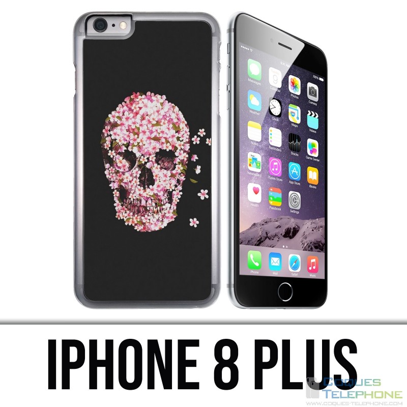 Coque iPhone 8 Plus - Crane Fleurs