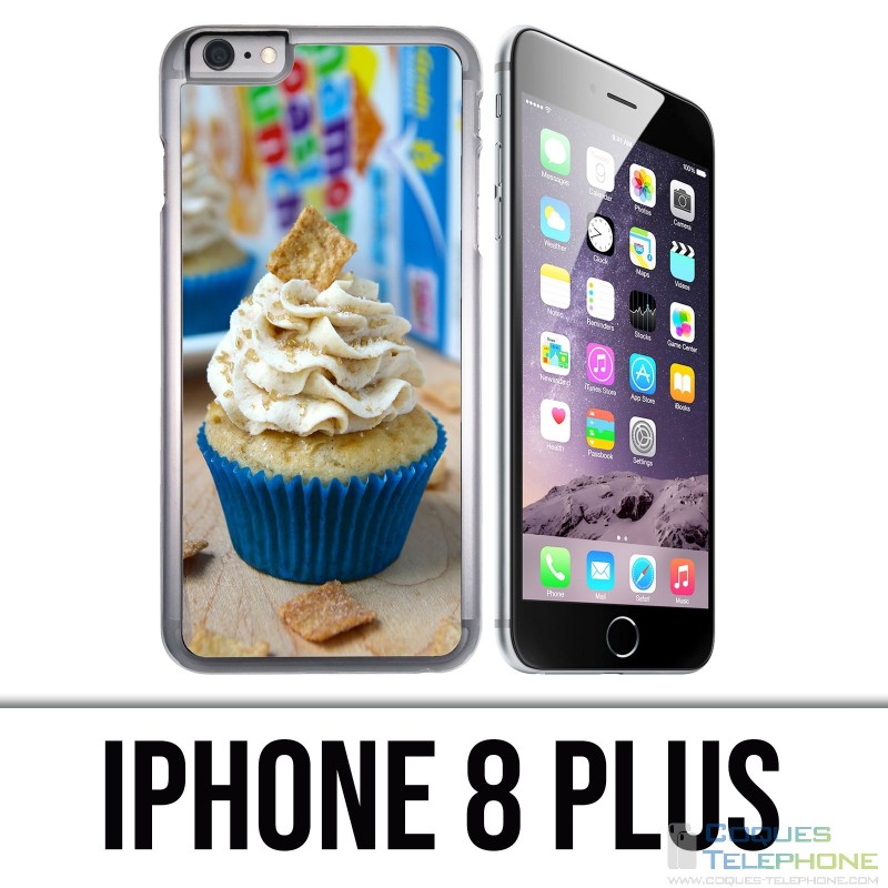 Custodia per iPhone 8 Plus - Cupcake blu