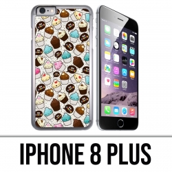 Coque iPhone 8 Plus - Cupcake Kawaii
