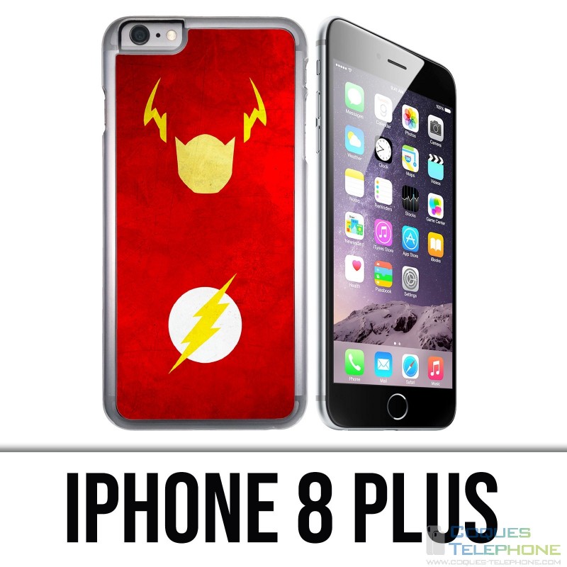Funda para iPhone 8 Plus - Dc Comics Flash Art Design