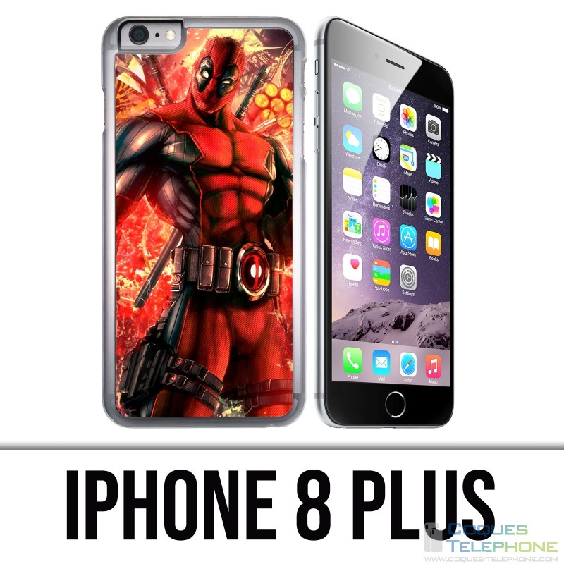 Coque iPhone 8 PLUS - Deadpool Comic