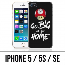 Coque iPhone 5 / 5S / SE - Go Big Or Go Home Musculation