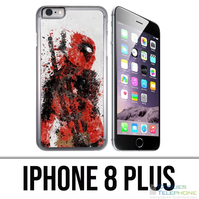 Custodia per iPhone 8 Plus - Deadpool Paintart