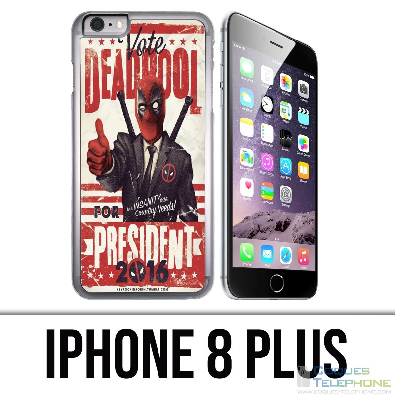 Custodia per iPhone 8 Plus - Presidente Deadpool