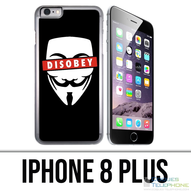 Custodia per iPhone 8 Plus - Disobbedire anonimo