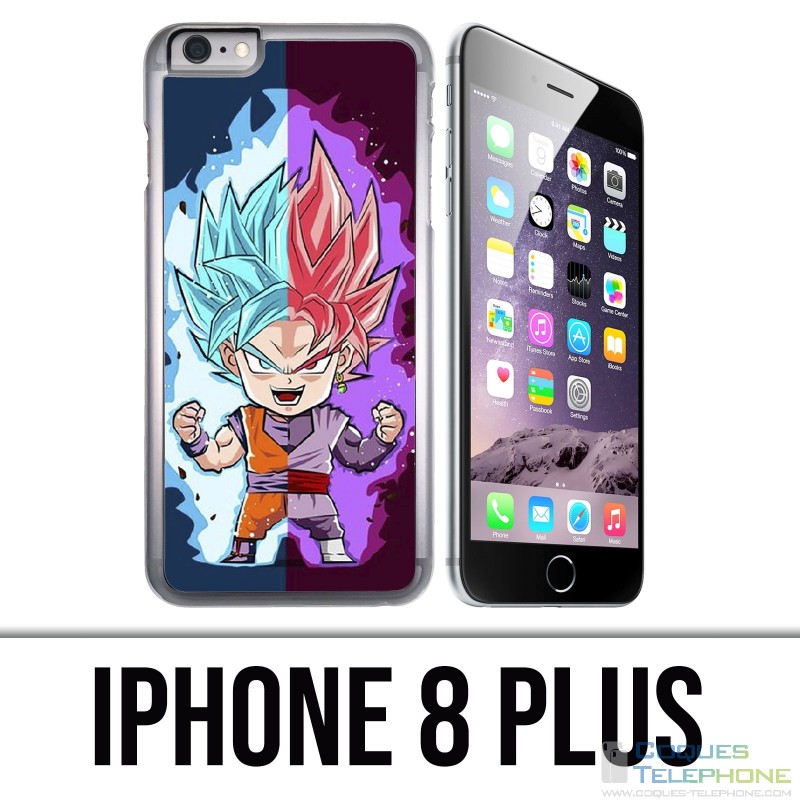 Coque iPhone 8 PLUS - Dragon Ball Black Goku