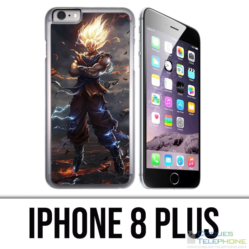 Coque iPhone 8 PLUS - Dragon Ball Super Saiyan