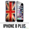 Custodia per iPhone 8 Plus - Bandiera britannica vintage