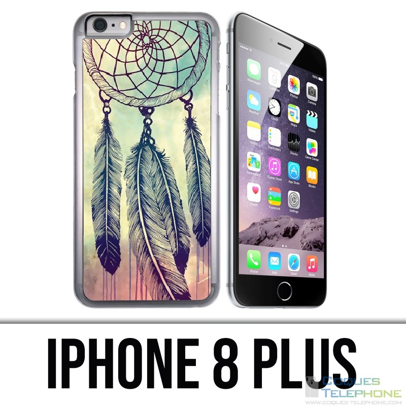 IPhone 8 Plus Hülle - Dreamcatcher Feathers