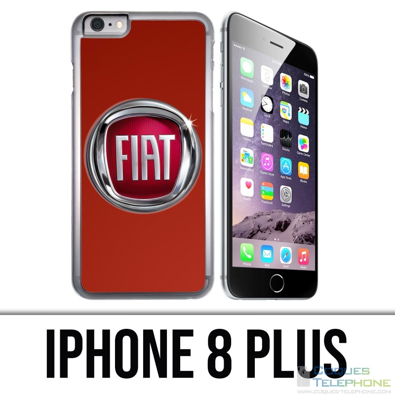Custodia per iPhone 8 Plus - Logo Fiat