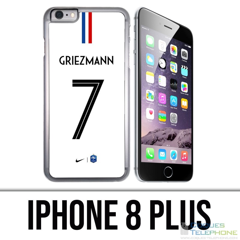 Coque iPhone 8 PLUS - Football France Maillot Griezmann