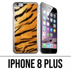 Custodia per iPhone 8 Plus - Pelliccia di tigre