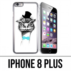Funda iPhone 8 Plus - Funny Avestruz