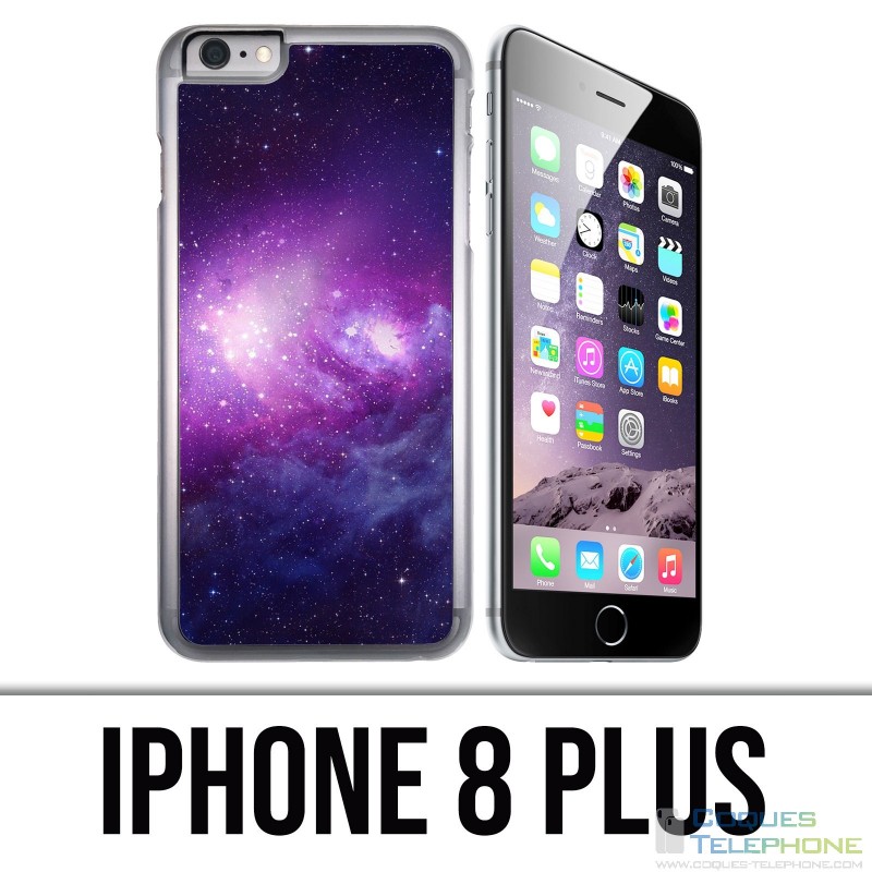 IPhone 8 Plus case - Purple galaxy
