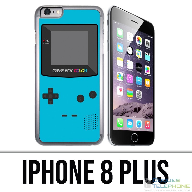 Funda iPhone 8 Plus - Game Boy Color Turquesa