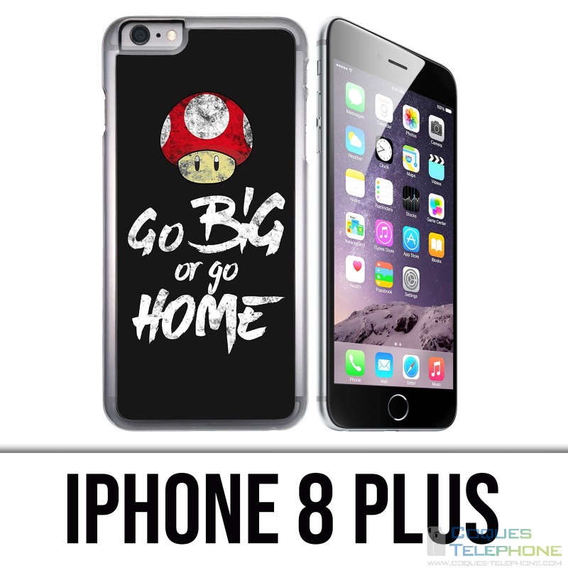 Coque iPhone 8 PLUS - Go Big Or Go Home Musculation