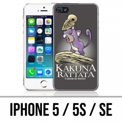 Coque iPhone 5 / 5S / SE - Hakuna Rattata Pokémon Roi Lion