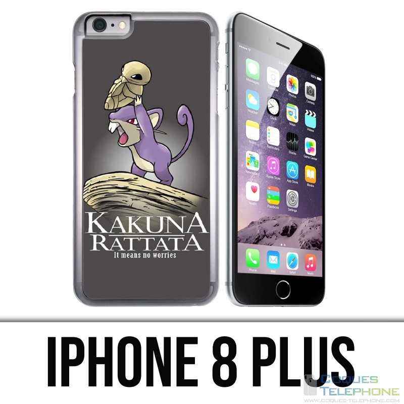 Carcasa iPhone 8 Plus - Hakuna Rattata Rey León Pokémon