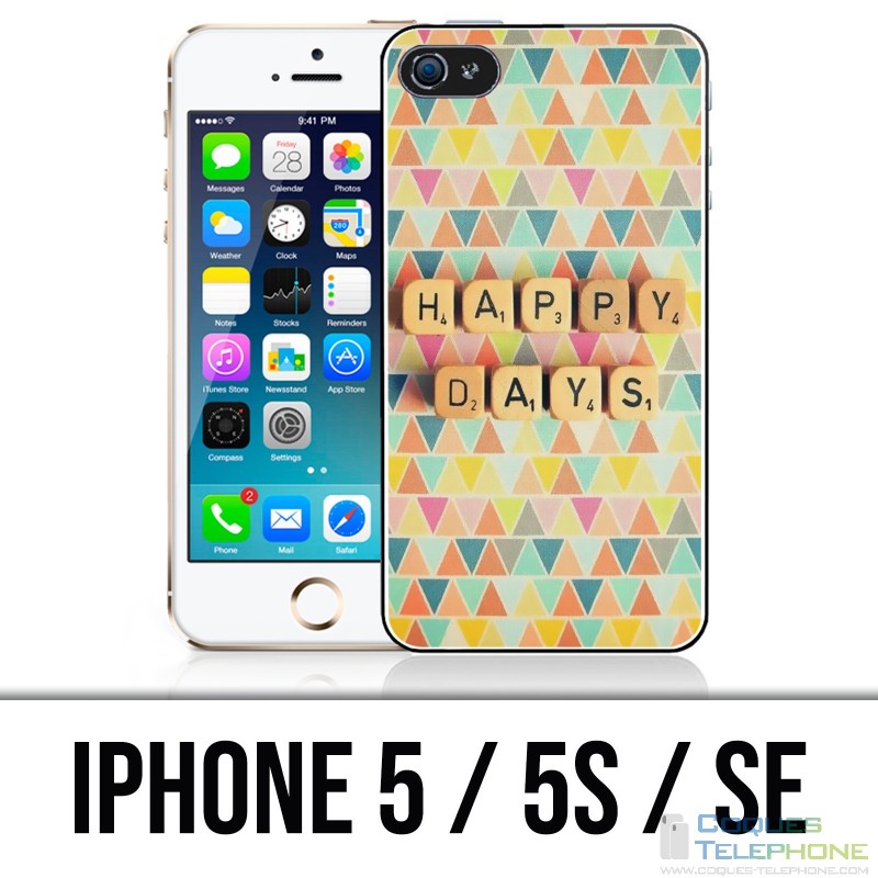 Coque iPhone 5 / 5S / SE - Happy Days