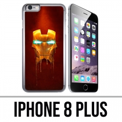 Coque iPhone 8 PLUS - Iron Man Gold