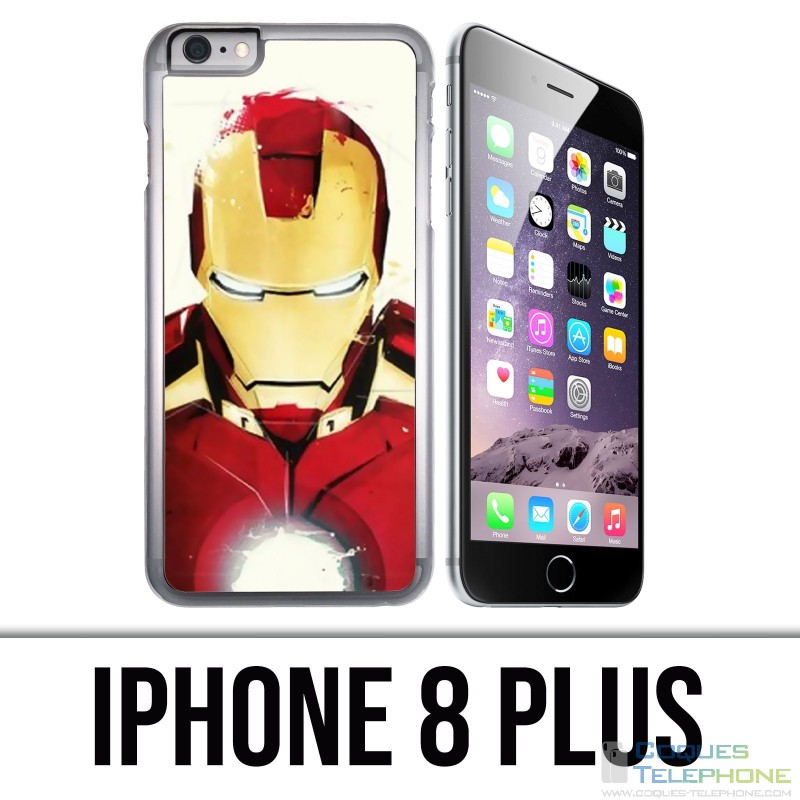 Coque iPhone 8 PLUS - Iron Man Paintart