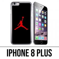 Custodia per iPhone 8 Plus - Jordan Basketball Logo nera