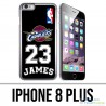 Coque iPhone 8 Plus - Lebron James Noir