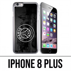 Custodia per iPhone 8 Plus - Logo Psg sfondo nero