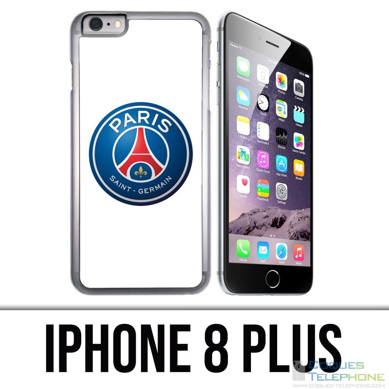 Funda iPhone 8 Plus - Logo Psg Fondo blanco