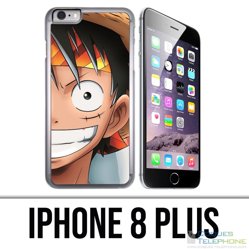 Custodia per iPhone 8 Plus - Luffy One Piece