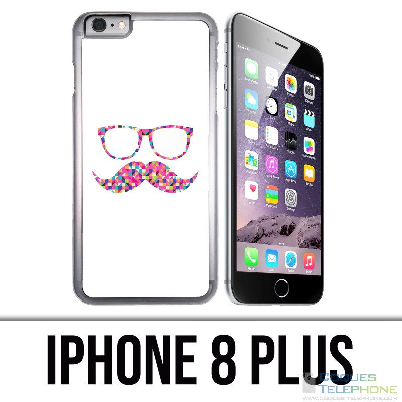 Funda para iPhone 8 Plus - gafas bigote