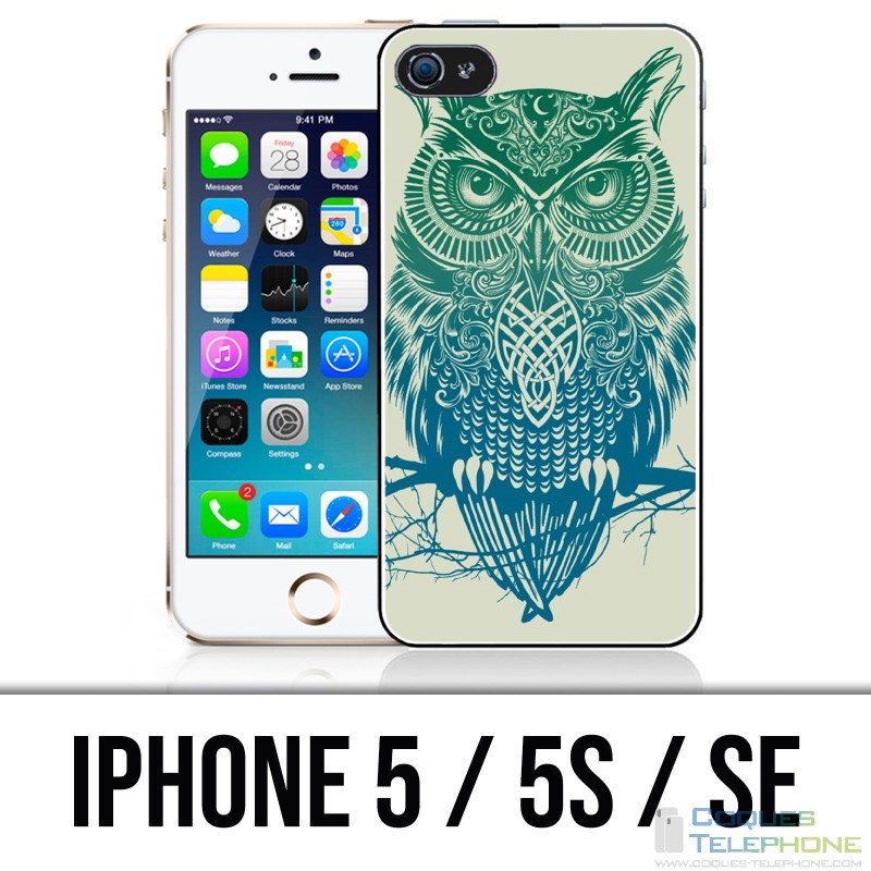 IPhone 5 / 5S / SE Fall - abstrakte Eule