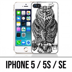 Coque iPhone 5 / 5S / SE - Hibou Azteque
