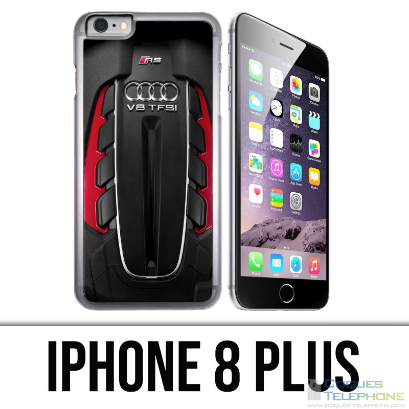 Coque iPhone 8 PLUS - Moteur Audi V8 2