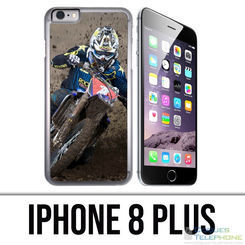 Coque iPhone 8 PLUS - Motocross Boue