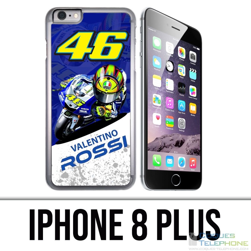 IPhone 8 Plus Hülle - Motogp Rossi Cartoon