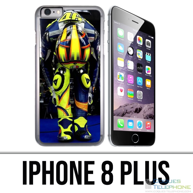 Custodia per iPhone 8 Plus - Concentrazione Motogp Valentino Rossi
