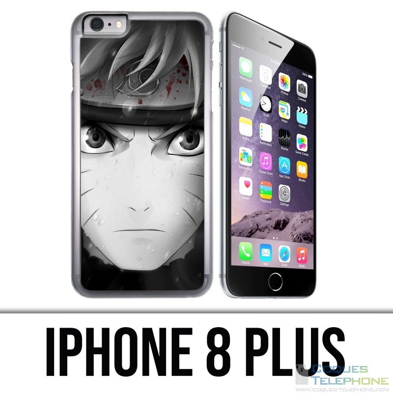 Custodia per iPhone 8 Plus - Naruto in bianco e nero