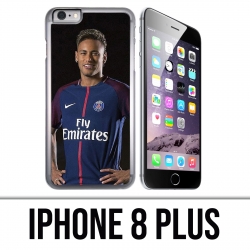 Custodia per iPhone 8 Plus - Neymar Psg Cartoon