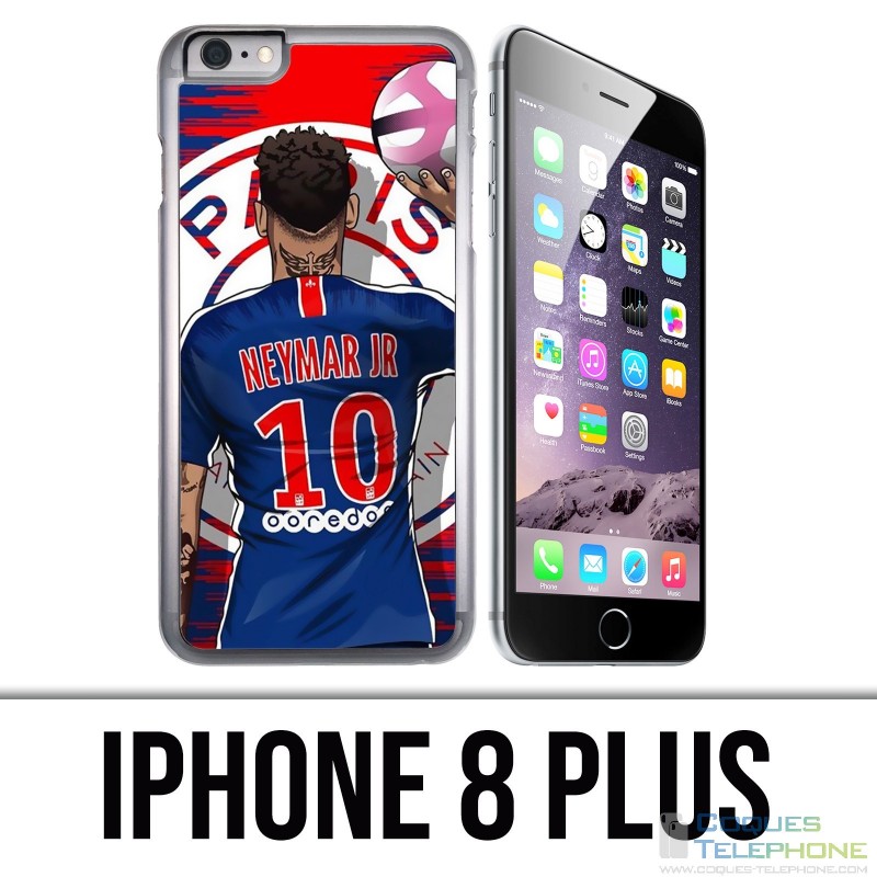 Custodia per iPhone 8 Plus - Neymar Psg