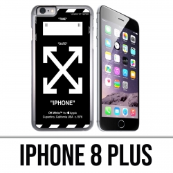 Funda para iPhone 8 Plus - Blanco roto Negro