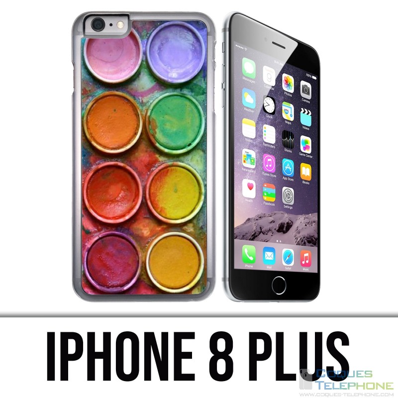Coque iPhone 8 Plus - Palette Peinture