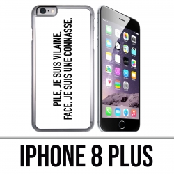 Custodia per iPhone 8 Plus - Batteria Vilaine Face Connasse