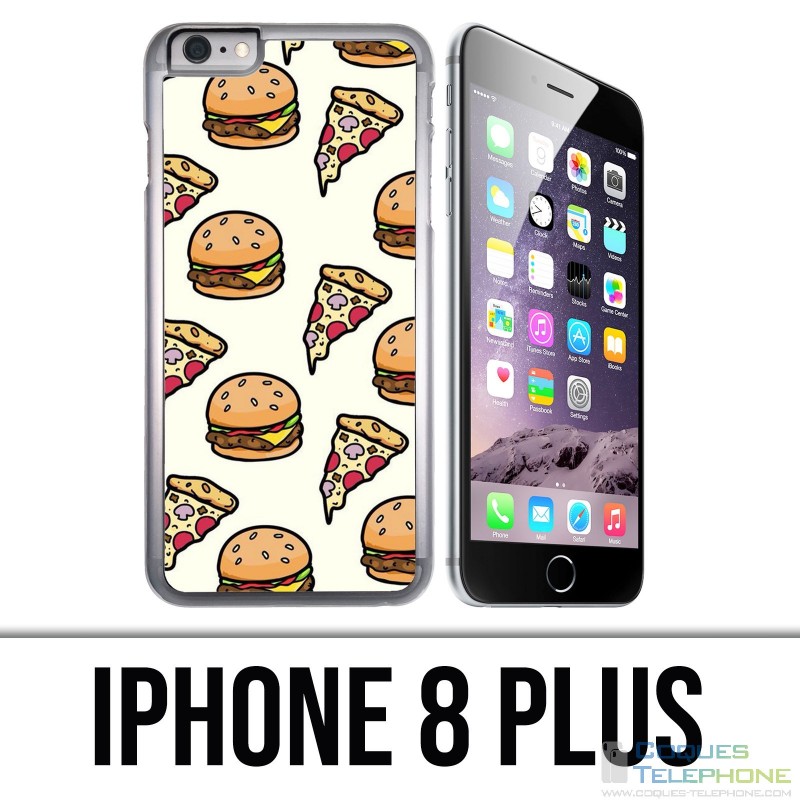 IPhone 8 Plus Hülle - Pizza Burger